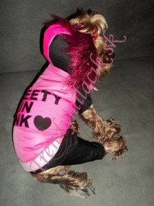 Zimný overal Preety in pink - oblečenie a móda pre psov