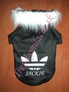 Zimn&aacute; bundička s logom a menom ps&iacute;ka I