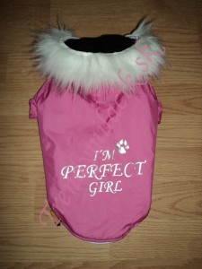 Zimná bundička I´M PERFECT GIRL I - oblečenie a móda pre psov 
