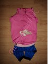 Jarný overal Princess Pink & Red - oblečenie a móda pre psov