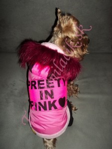 Zimná bunda Preety in pink - oblečenie a móda pre psov
