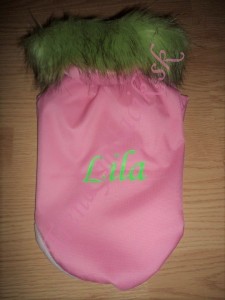 Zimn&aacute; bundička s menom ps&iacute;ka - oblečenie a m&oacute;da pre psov